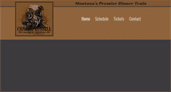 Desktop Screenshot of montanadinnertrain.com